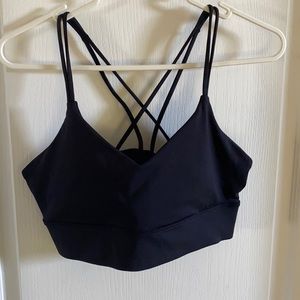 Black sports bra